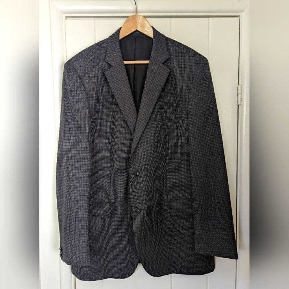 Boss by Hugo Boss Wool Poetcore Jacket Blazer Academia Minimalist Preppy 46R